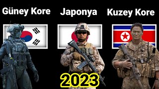 Güney Kore vs Kuzey Kore vs Japonya askeri güç karşılaştırması 2023 Resimi