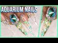 Acrylic Nails Tutorial - Aquarium Nails with Nail Forms - How To Clear Nails