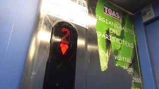 Old 1980 VALMET-Schlieren Tr. Elevators (mb KONE 2008)@TOAS Mikontalo C, Hervanta, Tampere, FIN