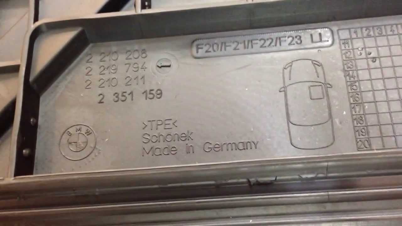 Коврики bmw f20