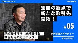 【導入企業インタビュー】独自の観点で新たな取引先開拓｜株式会社メタルディー様