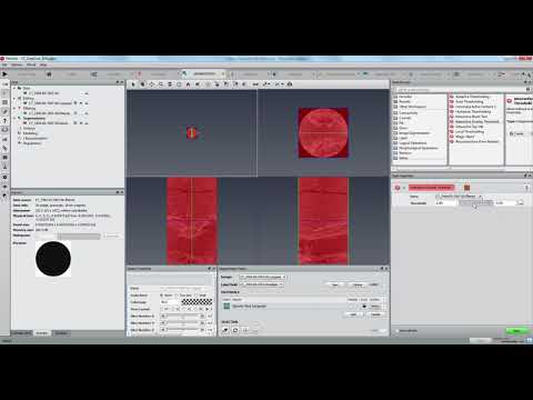 PerGeos Software | Cropping and correcting the beam hardening of a core sample