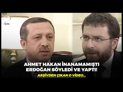 Sosyal Medya Arşivden Çıkan Bu Videoyu Konuşuyor! Ahmet Hakan İnanamamıştı Erdoğan Söyledi ve Yaptı