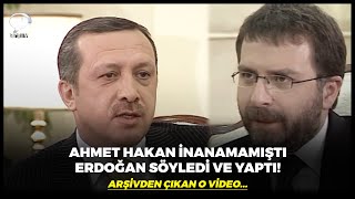 Sosyal Medya Arşivden Çıkan Bu Videoyu Konuşuyor! Ahmet Hakan İnanamamıştı Erdoğan Söyledi ve Yaptı