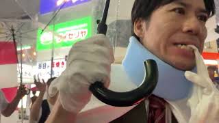 蕨駅で応援演説。石濱哲信候補への応援をする河合ゆうすけ。