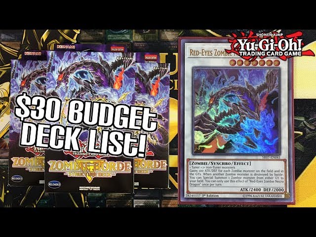 $30 Budget Zombie Horde Yu-Gi-Oh! Deck Profile | November 2018