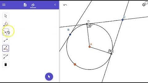 Using the TANGENTS & DISTANCE OR LENGTH Tools: GeoGebra Beginner Exercise 12