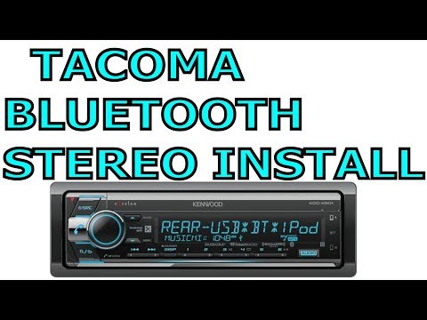 1995 - 2004 Toyota Tacoma Stereo Install Kenwood KDC-X501 (unboxing, install, and review)