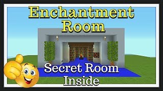 Minecraft Tutorial : Enchantment room Secret Room inside Must See
