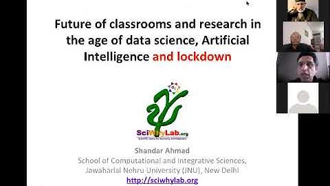 Prof. Shandar Ahmad, Dean, School of Computational and Integrative Sciences, Nehru University
