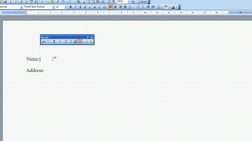 Creating forms in Microsoft Word