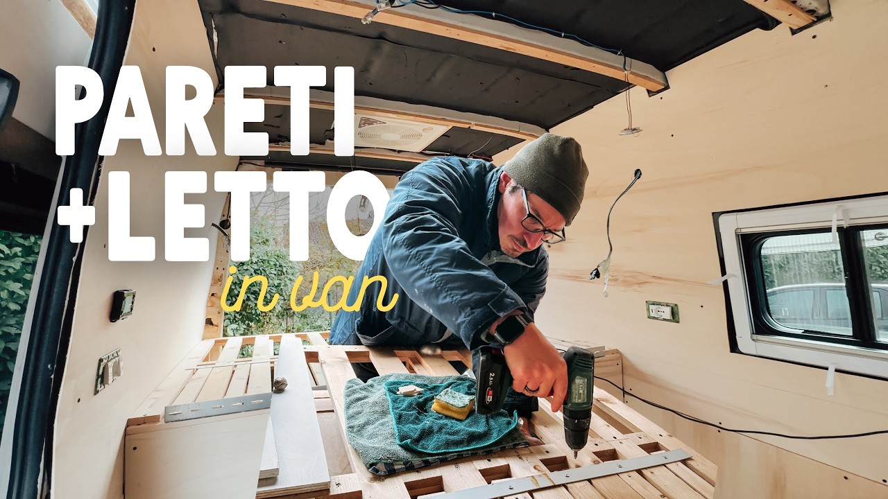 Van Build: rialzo letto e costruzione pareti fai da te
