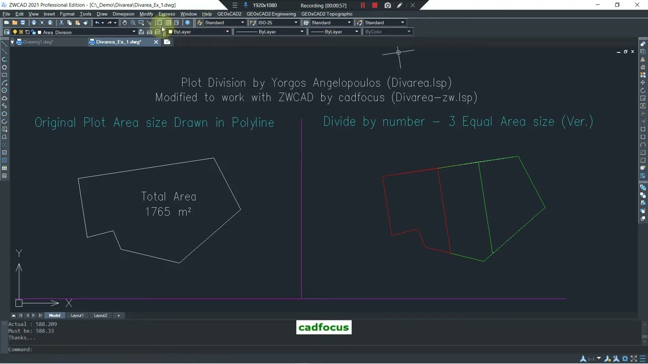 Divide Lot Area For ZWCAD YouTube