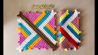 KARE KOLAY LİF MODELİ- -KENDİ TASARIMIM [9]  #lif #knitting #crochet #örgü #kolaylif #tasarımlif