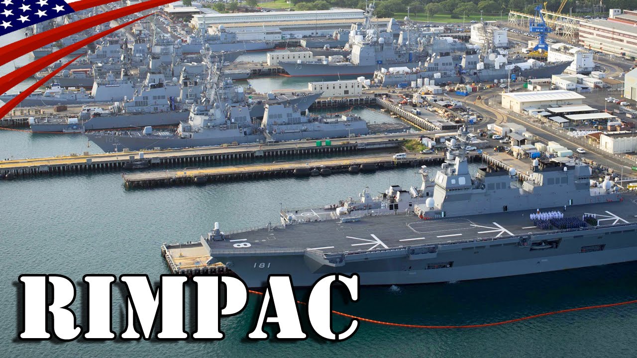 Aerial View Of Multinational Ships Moored At Pearl Harbor Rimpac 16 リムパック16 真珠湾に停泊する参加艦の空撮映像 Youtube