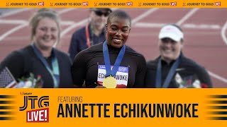 Interview With Annette Echikunwoke At The 2024 U.s. Olympic Team Trials Track & Field