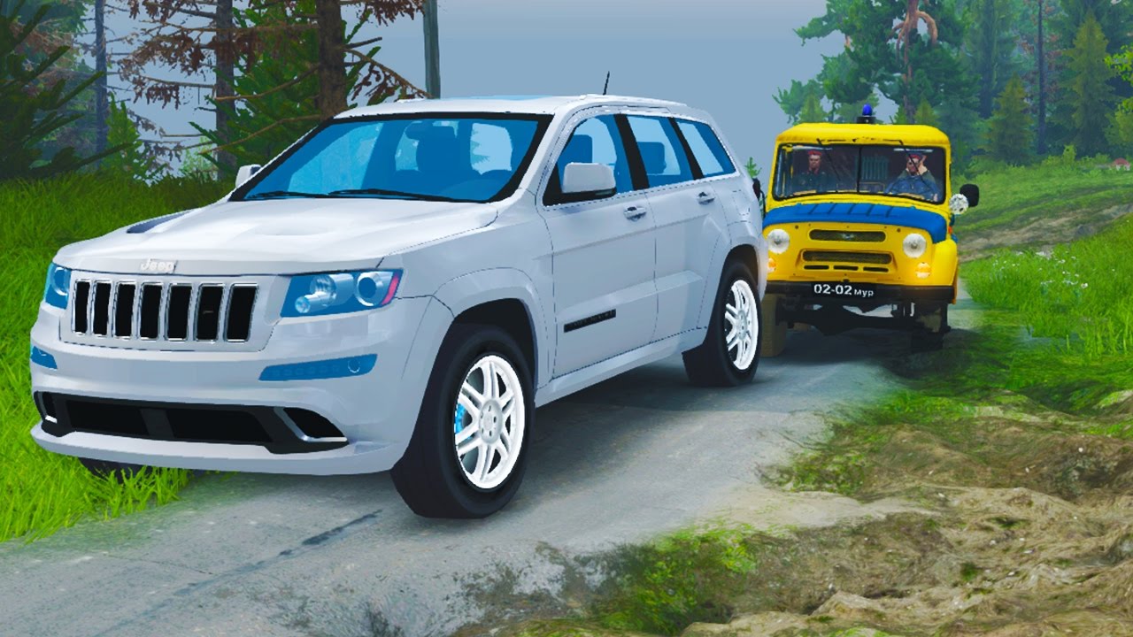 ПОГОНЯ за Jeep Grand Cherokee SRT8 - Spintires