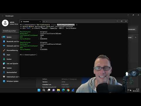 PowerShell: Retrieve RAM Information (Memory, Serial Number, BankLabel, ClockSpeed ...)