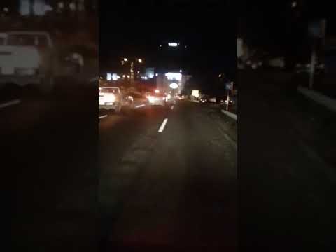 Fuerte choque durante la madrugada de este sábado carretera xalapa-Veracruz, altura de la SEV
