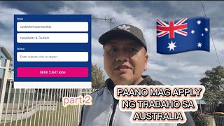 PAANO MAG APPLY NG TRABAHO SA AUSTRALIA PART2#pinoyau #pinoyinaustralia #pinoyabroad #buhayaustralia