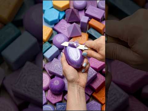 May Archive Crispy Soap Cubes, Velvet Ribbons & Shattered Textures (ASMR) #satisfying #asmr #relax