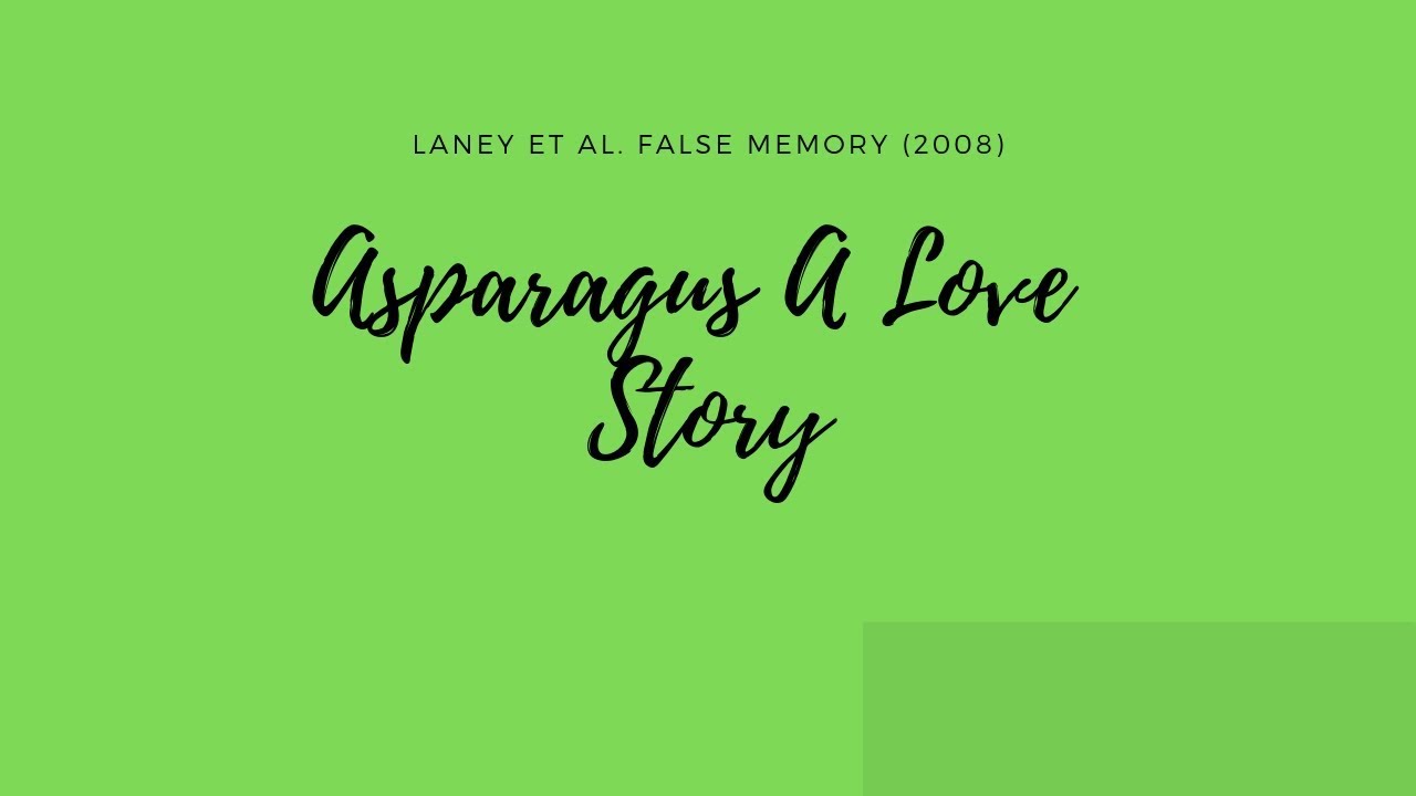 Laney et al study (False Memory) AS level Psychology Cambridge ...