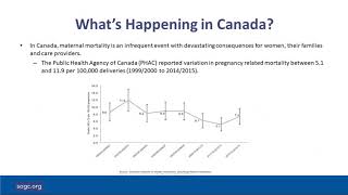 Maternal Morbidity & Mortality Surveillance in Canada 'Where We Are & Where We Are Not' 20190220 164