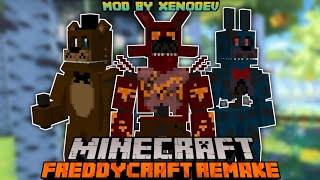 Minecraft Mod Freddy!? Freddycraft Remake | Build Your Own Pizzeria | Security Breach Update screenshot 1