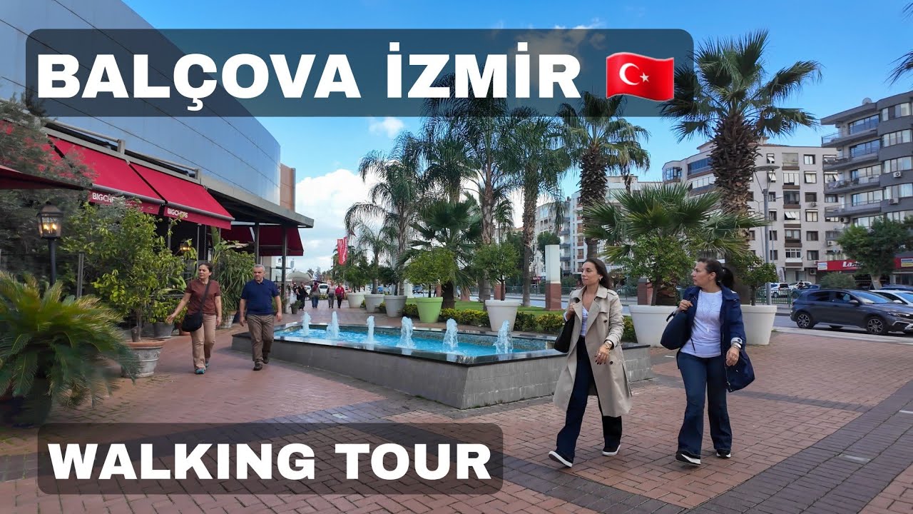 Explore İzmir's Balçova — Autumn Street Walk (4K) 🇹🇷