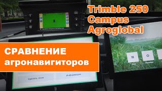 Краткий обзор 3-х популярных агронавигаторов в сравнении: Trimble 250, Кампус и Агроглобал