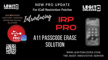 [LU iRP PRO] Passcode/Disabled Solution for iPhone 8/8P & X iOS 14 [Restore same iOS] Hello Bypass