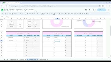 Pricing Calculator Spreadsheet - Google Sheets