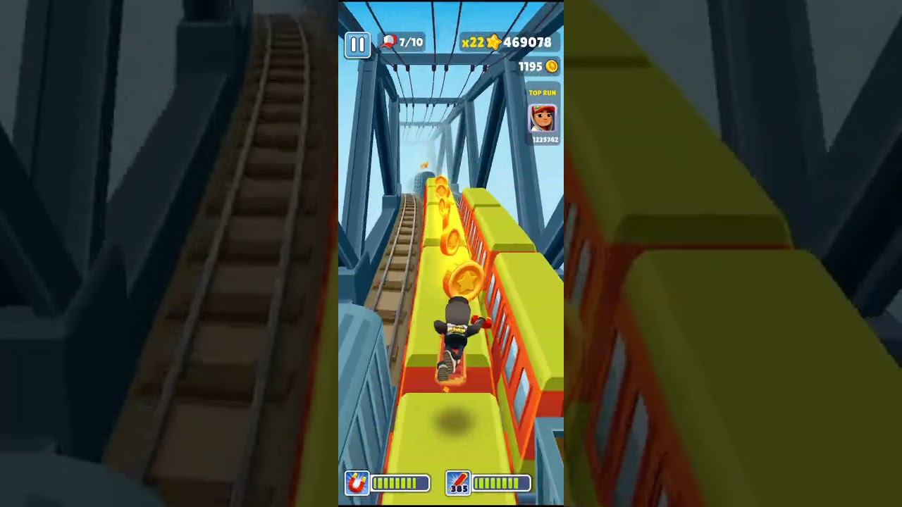 今天只跑了60.4萬分 手感特差😢🤧 ｜地鐵跑酷跑分｜＃影片＃娛樂＃跑分＃求火＃求訂閱