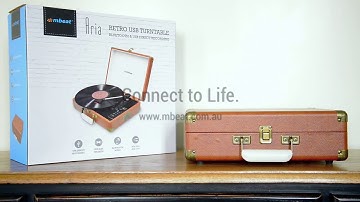 mbeat Aria Retro USB Turntable with USB Direct Recording and Bluetooth