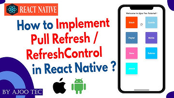 How to Implement Pull refresh / Refresh Control in react native? || In Hindi