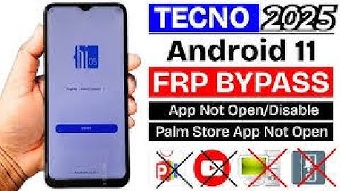 All Tecno Android 11 : GOOGLE/FRP BYPASS 2025 Without PC - Apps Not Disable - No Palm Store App