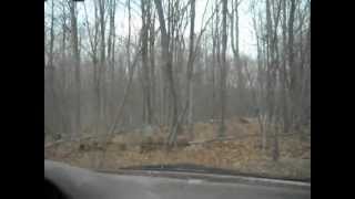 driving 1997 geo metro down into the woods, to an abandoned house!!!