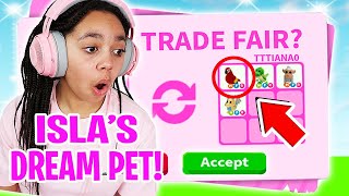 Trading To GET MY BEST FRIEND HER DREAM PET In Roblox Adopt Me