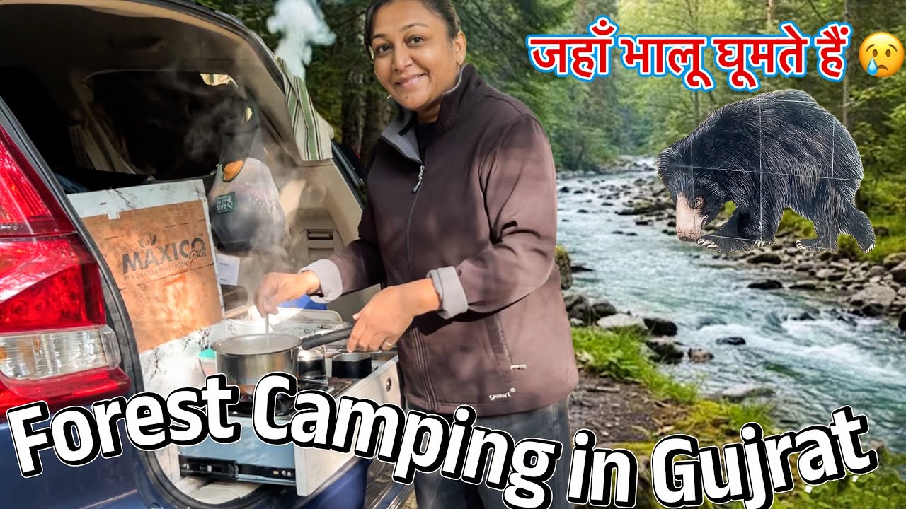 Camping In Naldha Forest Campsite, Ratanmahal Gujrat, Retired Couple from The UK,  Falhar Nomads