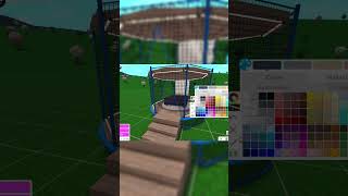 I BUILT a Trampoline House in BLOXBURG! | ROBLOX #bloxburg #robloxbloxburgspeedbuild #roblox