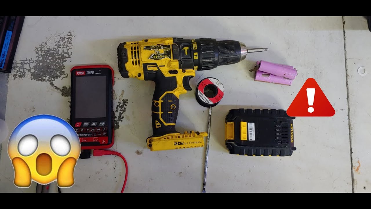 COMO REPARAR LA BATERIA DE UN TALADRO RECALGABLE STANLEY