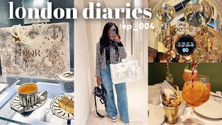 LONDON VLOG | luxury shopping at dior, art exhibition, rooftop bar + pretty christmas lights!