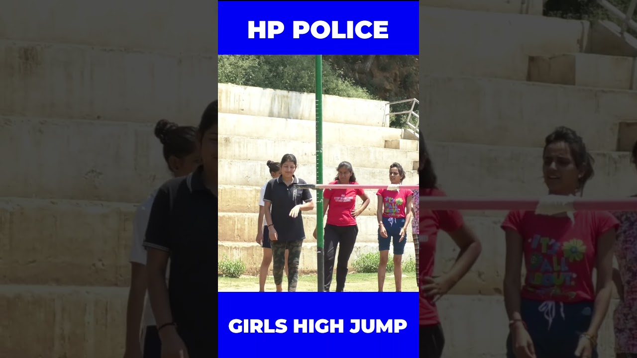 girls police high jump  