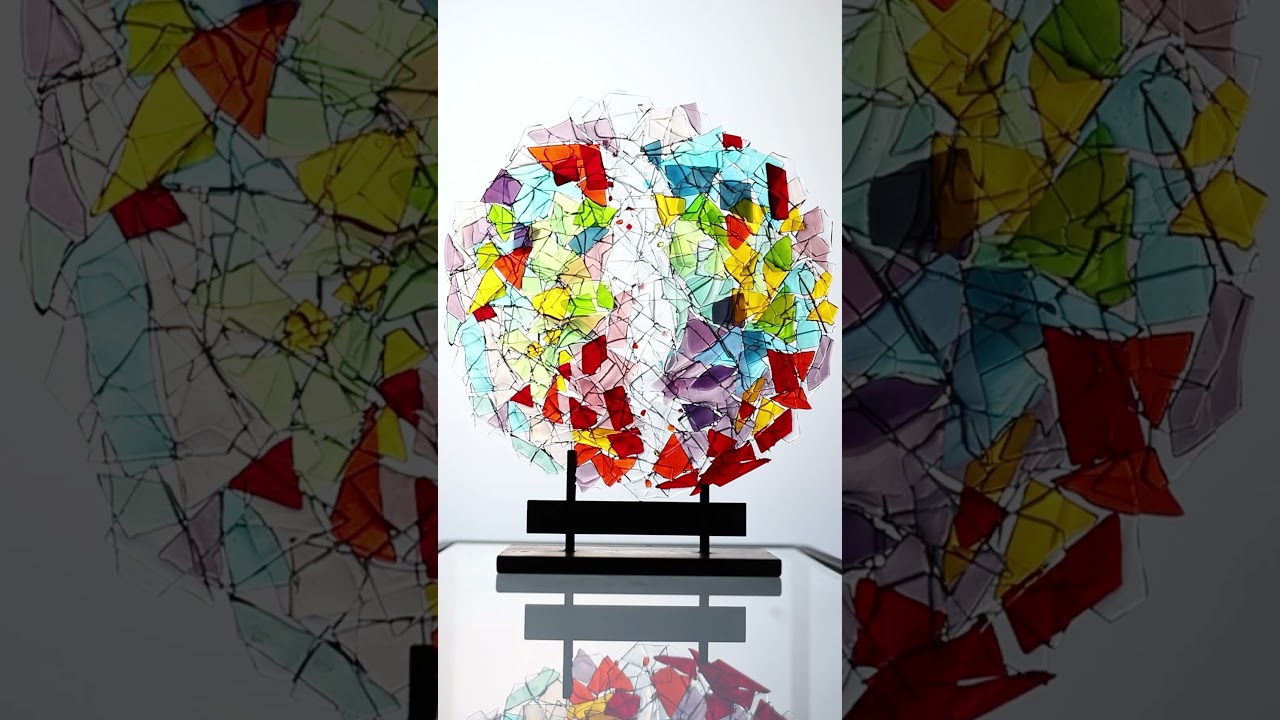 Part 1 of making a bowl from scrap glass 