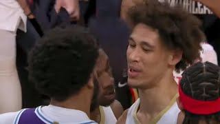 Jaxson Hayes' flagrant 1 foul on LeBron 👀