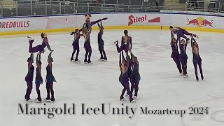 Marigold IceUnity  Mozartcup 2024 Free Skating  Synchronized skating