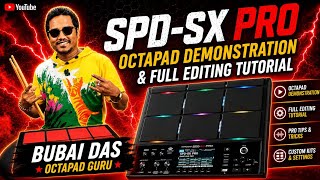 SPD-SX PRO Octapad Demonstration & Full Editing Tutorial by Bubai Das, Octapad Guru - Radhey Radhey screenshot 2
