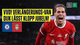 Thumbnail for Van Dijk köpft Reds kurz vor Ende ins Glück! FC Chelsea - FC Liverpool | League Cup | DAZN