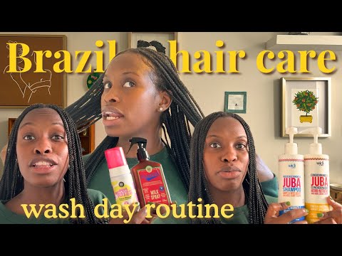 Refreshing 4 Week Old Braids | Brazilian Hair Care | Natural Hair Vlog