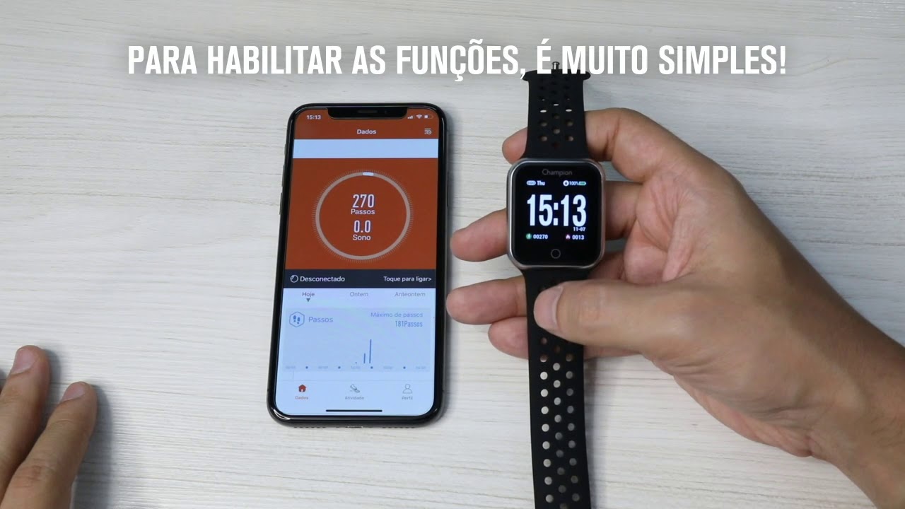 smartwatch unissex champion